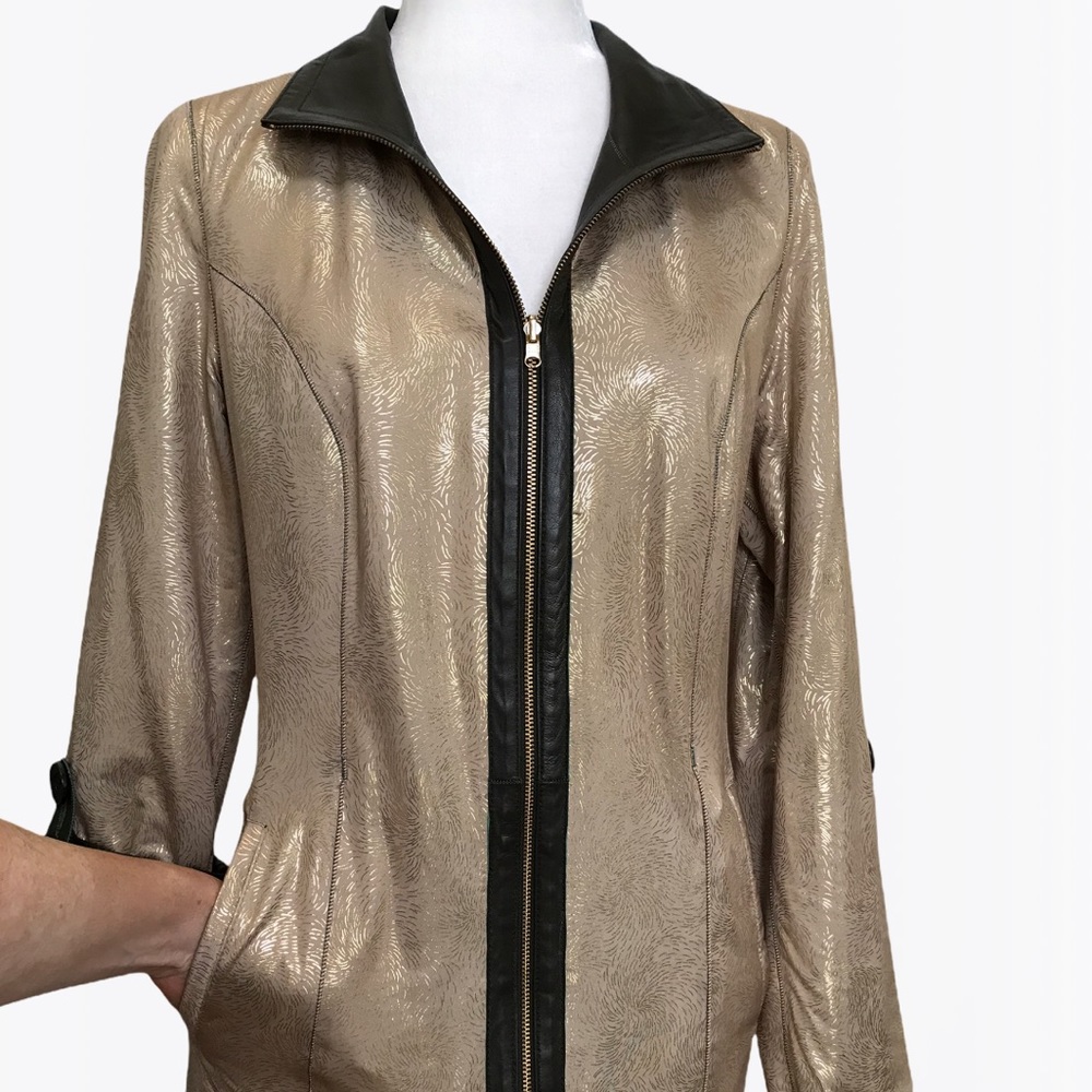 Overland Rebecca Lambskin Leather Jacket -XS/S - Picture 10 of 17